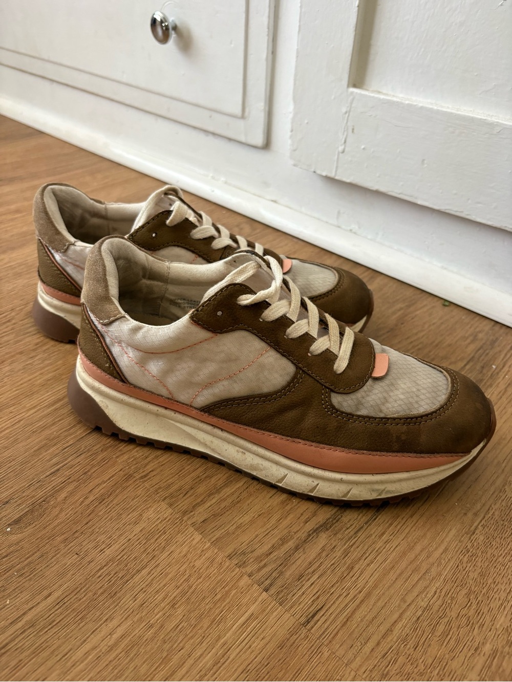 Madewell Court Sneakers - Brown & Pink